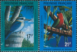 French Polynesia 1991 Sc#564-565,SG614-615 Protected Birds Set MNH - Sonstige & Ohne Zuordnung