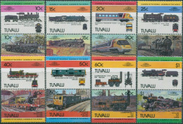 Tuvalu 1984 SG253-268 Locomotives Set MNH - Tuvalu