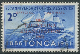 Tonga Official 1962 SGO11 2d Ultramarine Emancipation Ovpt FU - Tonga (1970-...)