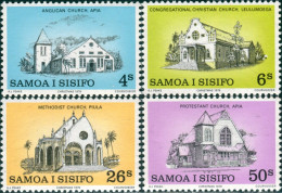 Samoa 1979 SG556-559 Christmas Churches Set MNH - Samoa