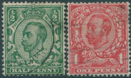 Great Britain 1912 SG340-341 KGV Set Of 2 #6 FU (amd) - Unclassified