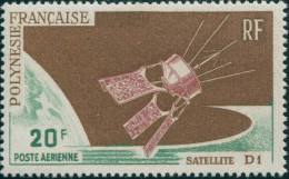 French Polynesia 1966 Sc#C42,SG54 20f Satellite MNG - Other & Unclassified