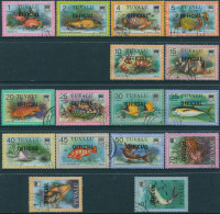 Tuvalu Official 1981 SGO1-O19 Fish Part Set Of 16 FU - Tuvalu (fr. Elliceinseln)