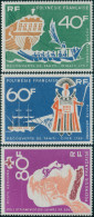 French Polynesia 1968 Sc#C45-C47,SG81-83 Discovery Of Tahiti Set MNH - Altri & Non Classificati