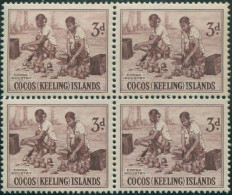 Cocos Islands 1963 SG1 3d Copra Industry Block MNH - Cocos (Keeling) Islands