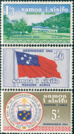 Samoa 1962 SG246-248 Vailima Flag Arms MNH - Samoa (Staat)