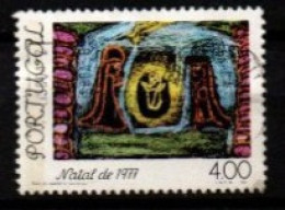 PORTUGAL    -   1977.    Y&T N° 1364 Oblitéré.   Noël.  Dessins  D' Enfants - Used Stamps