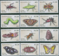 Cook Islands 2013 SG1726-1737 Entomology Set MNH - Cookeilanden