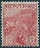 Monaco 1919 SG33 15c + 10c Red War Orphans Fund MLH - Sonstige & Ohne Zuordnung