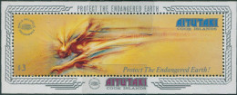 Aitutaki 1990 SG613 Endangered Earth MS MNH - Cookeilanden