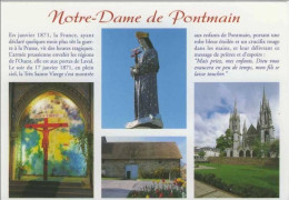 (53). Pontmain. 1 Cp. (1) Notre Dame Vierge De La Colonne Christ Rouge Grange Basilique - Pontmain