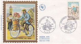 Journée Du Timbre 1972, Facteur Rural à Bicyclette - Sonstige & Ohne Zuordnung