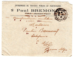 1914  "  Paul BREMOND Entreprise De T P à VOLX " - Cartas & Documentos
