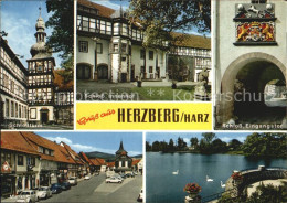 72544493 Herzberg Harz Schlossturm Schloss Innenhof Eingangstor Markt  Herzberg  - Herzberg