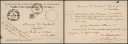 Carte-correspondance De Service Obl Simple Cercle "Desselghem" (1890) > Courtrai - Portofreiheit