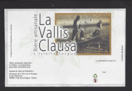 Etiquette De Bière   -  La Vallis Clausa  -  Brasserie  De L'Isle Sur La Sorgue (84) - Cerveza