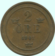 2 ORE 1901 SUECIA SWEDEN Moneda #AC919.2.E.A - Zweden