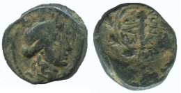 WREATH Authentic Original Ancient GREEK Coin 3.7g/17mm #NNN1425.9.U.A - Greche