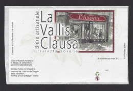 Etiquette De Bière   -  La Vallis Clausa  -  Brasserie  De L'Isle Sur La Sorgue (84) - Birra