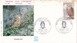 1er Jour, Protection De La Nature, Grand-Duc - 1970-1979