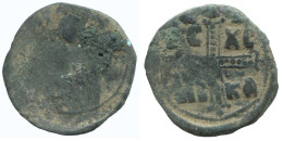 JESUS CHRIST ANONYMOUS CROSS Ancient BYZANTINE Coin 8.2g/30mm #AA629.21.U.A - Byzantinische Münzen