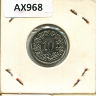 10 RAPPEN 1974 SUIZA SWITZERLAND Moneda #AX968.3.E.A - Other & Unclassified