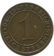 1 REICHSPFENNIG 1925 J ALEMANIA Moneda GERMANY #AE219.E.A - 1 Rentenpfennig & 1 Reichspfennig