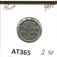 2$50 ESCUDOS 1985 PORTUGAL Moneda #AT365.E.A - Portogallo