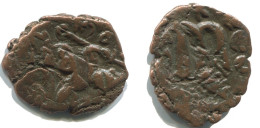 ARAB PSEUDO Authentique ORIGINAL Antique BYZANTIN Pièce 4.4g/24mm #AB357.9.F.A - Byzantines