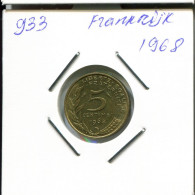5 CENTIMES 1967 FRANKREICH FRANCE Französisch Münze #AN010.D.A - 5 Centimes