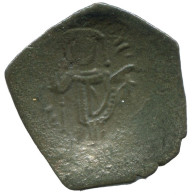 Authentique Original Antique BYZANTIN EMPIRE Trachy Pièce 1.2g/19mm #AG704.4.F.A - Byzantinische Münzen