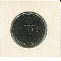10 FRANCS 1972 LUXEMBOURG Coin #AR687.U.A - Lussemburgo