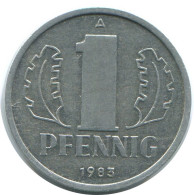 1 PFENNIG 1983 A DDR EAST GERMANY Coin #AE050.U.A - 1 Pfennig