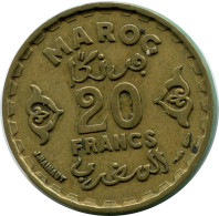 10 FRANCS 1952 MOROCCO Münze #AP253.D.A - Marocco