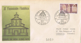55154. Carta EIBAR (Guipuzcoa) 1971. Exposicion Filatelica - Covers & Documents