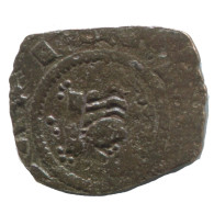 CRUSADER CROSS Authentic Original MEDIEVAL EUROPEAN Coin 0.6g/15mm #AC365.8.D.A - Altri – Europa