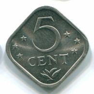 5 CENTS 1974 ANTILLAS NEERLANDESAS Nickel Colonial Moneda #S12219.E.A - Niederländische Antillen