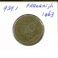 50 CENTIMES 1963 FRANCE Pièce Française #AN229.F.A - 50 Centimes