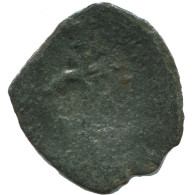 Auténtico Original Antiguo BYZANTINE IMPERIO Trachy Moneda 0.9g/18mm #AG719.4.E.A - Byzantium