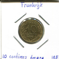 10 CENTIMES 1987 FRANKREICH FRANCE Französisch Münze #AM141.D.A - 10 Centimes