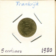 5 CENTIMES 1980 FRANCE Coin French Coin #AM049.U.A - 5 Centimes