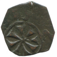 CRUSADER CROSS Authentic Original MEDIEVAL EUROPEAN Coin 0.7g/15mm #AC220.8.F.A - Other - Europe