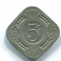 5 CENTS 1967 NIEDERLÄNDISCHE ANTILLEN Nickel Koloniale Münze #S12475.D.A - Antilles Néerlandaises