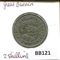 2 SHILLINGS 1950 UK GRANDE-BRETAGNE GREAT BRITAIN Pièce #BB121.F.A - J. 1 Florin / 2 Shillings