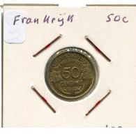 50 CENTIMES 1939 FRANCIA FRANCE Moneda #AM904.E.A - 50 Centimes