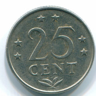 25 CENTS 1975 ANTILLAS NEERLANDESAS Nickel Colonial Moneda #S11624.E.A - Niederländische Antillen