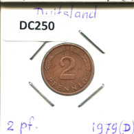 2 PFENNIG 1979 D WEST & UNIFIED GERMANY Coin #DC250.U.A - 2 Pfennig