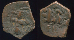 BYZANTINE IMPERIO Antiguo Auténtico Moneda 4,30g/24,5mm #BYZ1079.5.E.A - Byzantium