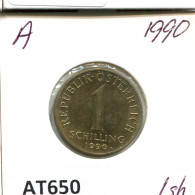 1 SCHILLING 1990 AUSTRIA Moneda #AT650.E.A - Austria