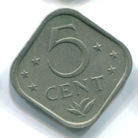 5 CENTS 1975 NIEDERLÄNDISCHE ANTILLEN Nickel Koloniale Münze #S12227.D.A - Niederländische Antillen